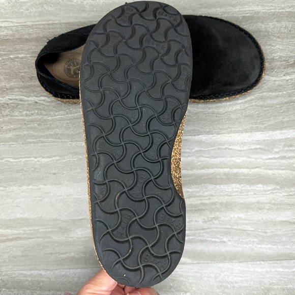 Birkenstock Gary Black Suede Classic Cork Sole Lace Up Womens 7 EUC - Picture 13 of 15